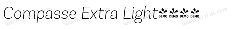 Compasse Extra Light字体转换